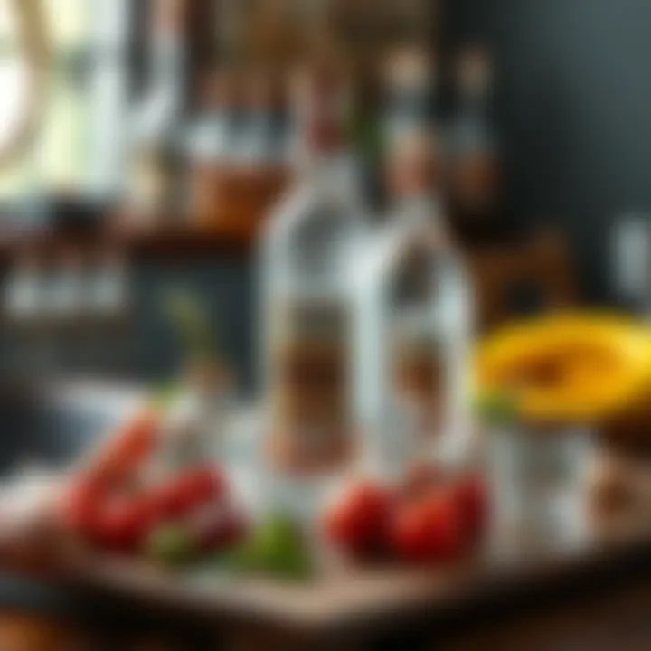 Regionally inspired vodka ingredients and landscapes