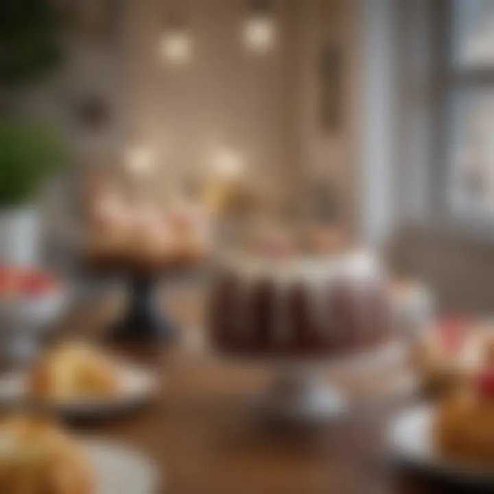 Festive atmosphere at Nothing Bundt Cakes store