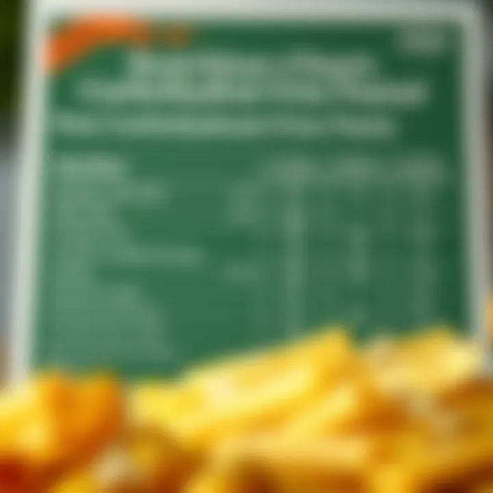 A nutrition chart highlighting the benefits of carbohydrate-free pasta