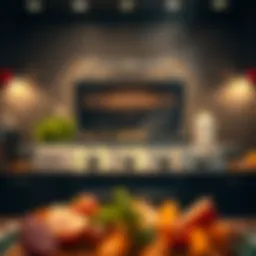 Overview of the Char Broil three-burner grill showcasing its sleek design