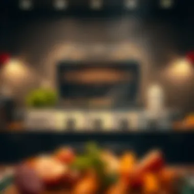 Overview of the Char Broil three-burner grill showcasing its sleek design