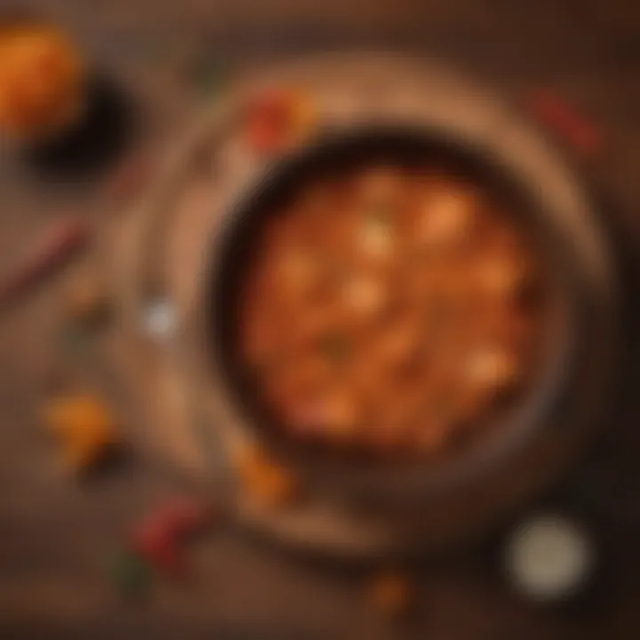 Close-up of vibrant paprika spice in a wooden bowl