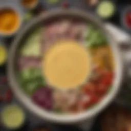 A vibrant bowl of chipotle lime vinaigrette surrounded by fresh ingredients