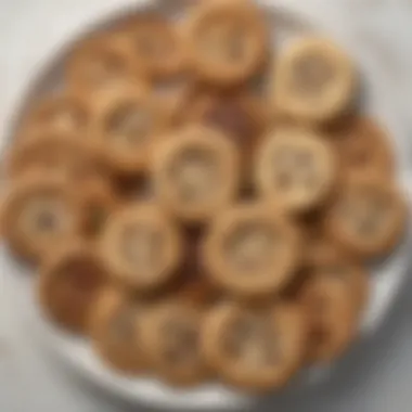 An elegant plate displaying assorted cookies made with stevia ingredients