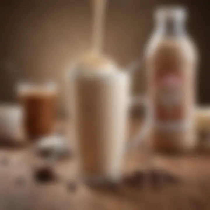 An infographic displaying the nutritional benefits of non-dairy creamers