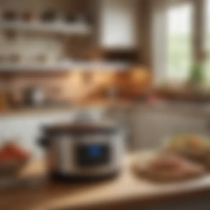 A cozy kitchen scene showcasing a Crock Pot in action