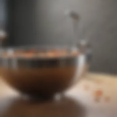 Interior Material Excellence Detailed view of the stainless steel bowl’s interior