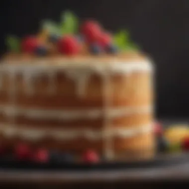 A close-up of the rich ingredients used in D&Q Cake, emphasizing quality and freshness.