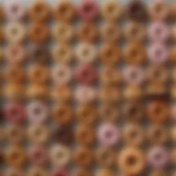 An assortment of Dunkin' Donuts showcasing various flavors