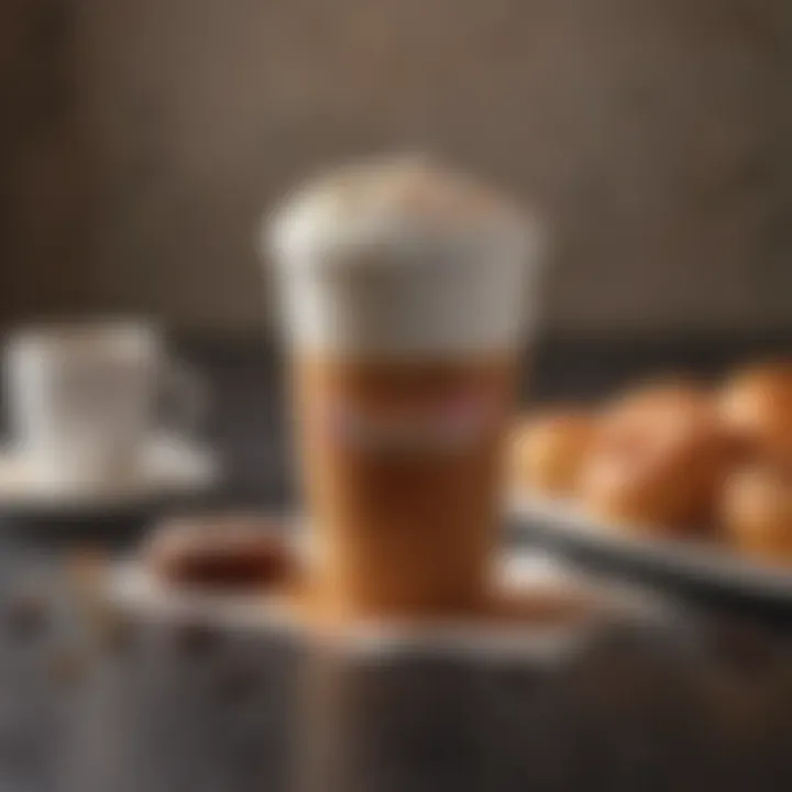 Flavor Pairings with Dunkin' Coffee A coffee cup paired with Dunkin' Donuts showcasing flavor combinations