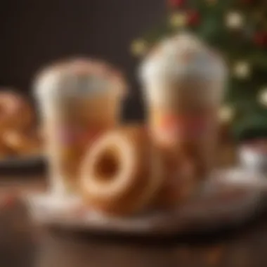 Seasonal Delights at Dunkin' Donuts Seasonal Dunkin' Donuts flavors displayed with festive decorations