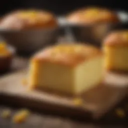 A golden-brown Jiffy cornbread fresh from the oven, showcasing its crispy top