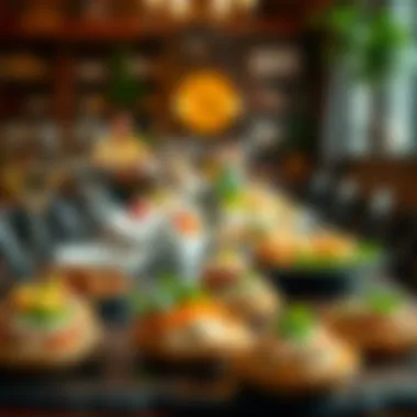 An inviting dining setting featuring gluten-free appetizers ready to be enjoyed