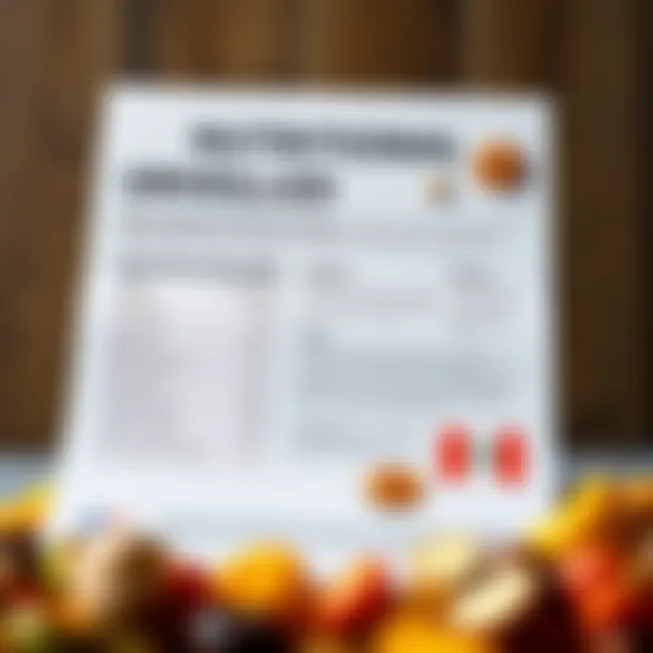 Nutritional Benefits Unveiled Nutritional information displayed on a stylish background