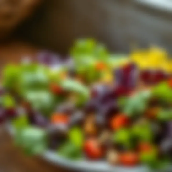 Leafy Greens: A Complementary Source of Vitamin D A colorful assortment of leafy greens on a plate