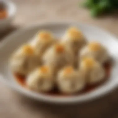 An array of gluten-free dumpling variations presented elegantly on a plate.