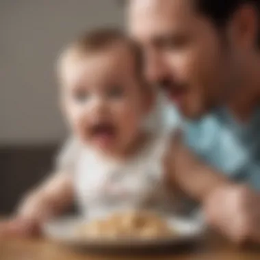 A parent reading an article about healthy teething options.