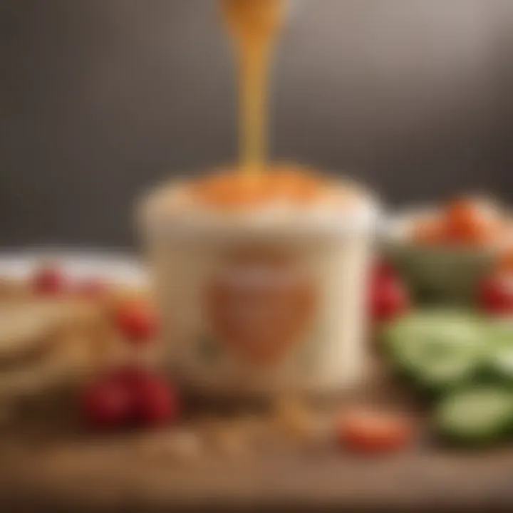 A creative dish featuring Heluva Good Dip as a gourmet ingredient.