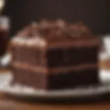 Rich chocolate cake made with Hershey's Cocoa