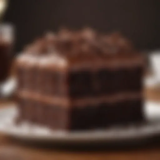 Rich chocolate cake made with Hershey's Cocoa