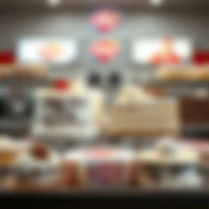 Diverse Offerings: Customizable Ice Cream Cakes An assortment of Dairy Queen ice cream cakes displayed for various occasions, highlighting their customization options