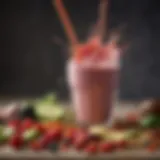 A vibrant shake showcasing natural ingredients for a ketogenic diet