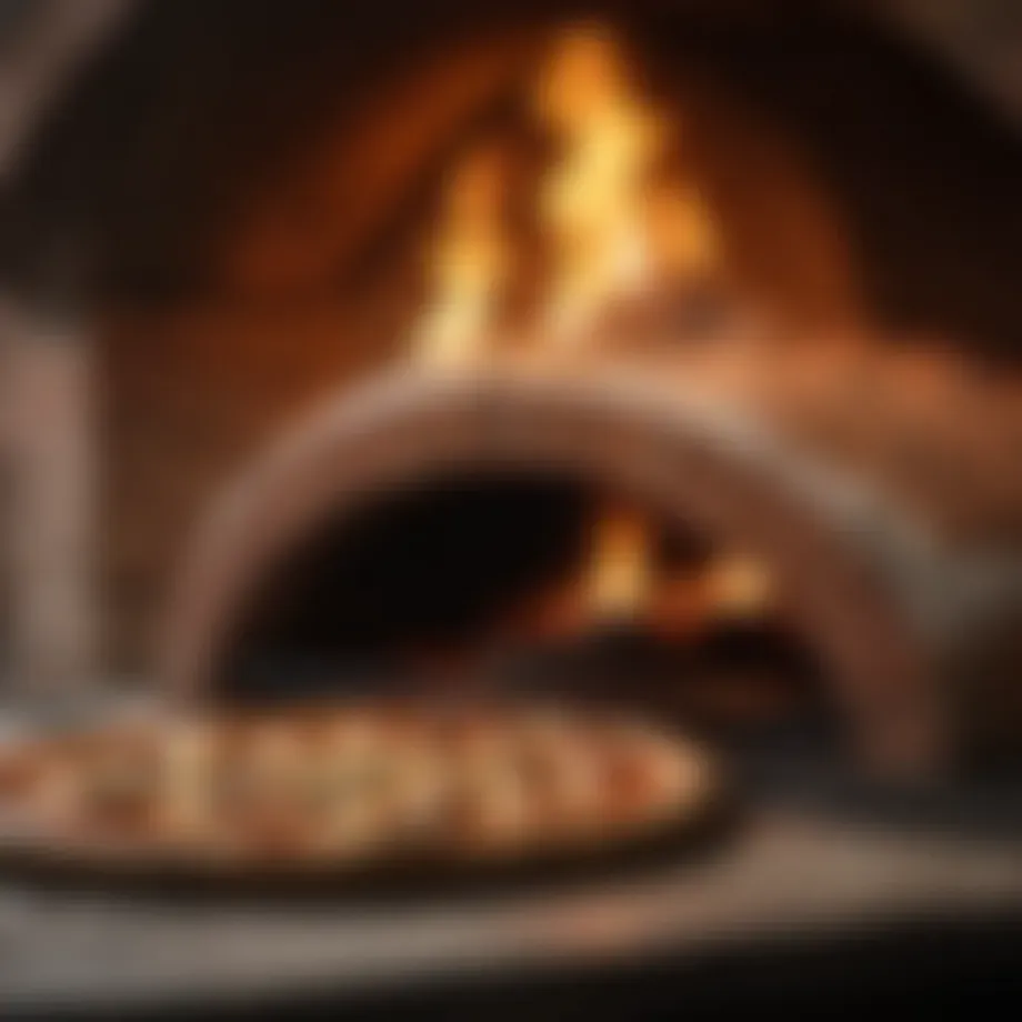 Traditional wood-fired oven used for baking pizza al forno