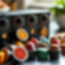 Selection of Nespresso Vertuo pods showcasing various flavors