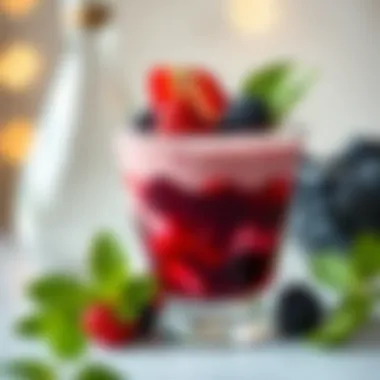 A delightful fruit dessert made with berries and a hint of natural sweetener