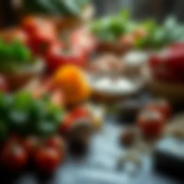 An array of fresh ingredients ready for a culinary adventure