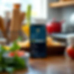 A smartphone displaying a vibrant meal recipe app interface