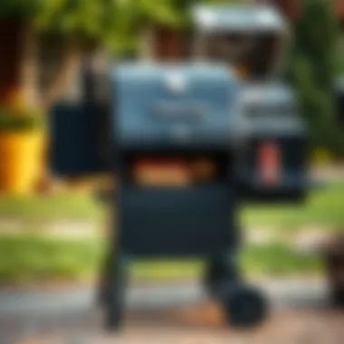 Caring for Your Meat Smoker A well-maintained meat smoker in a backyard setting