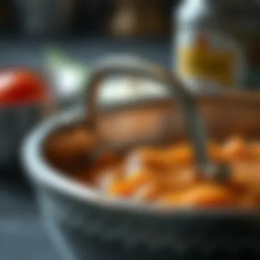 Quality Lid Craftsmanship Close-up of metal bowl lid demonstrating quality craftsmanship