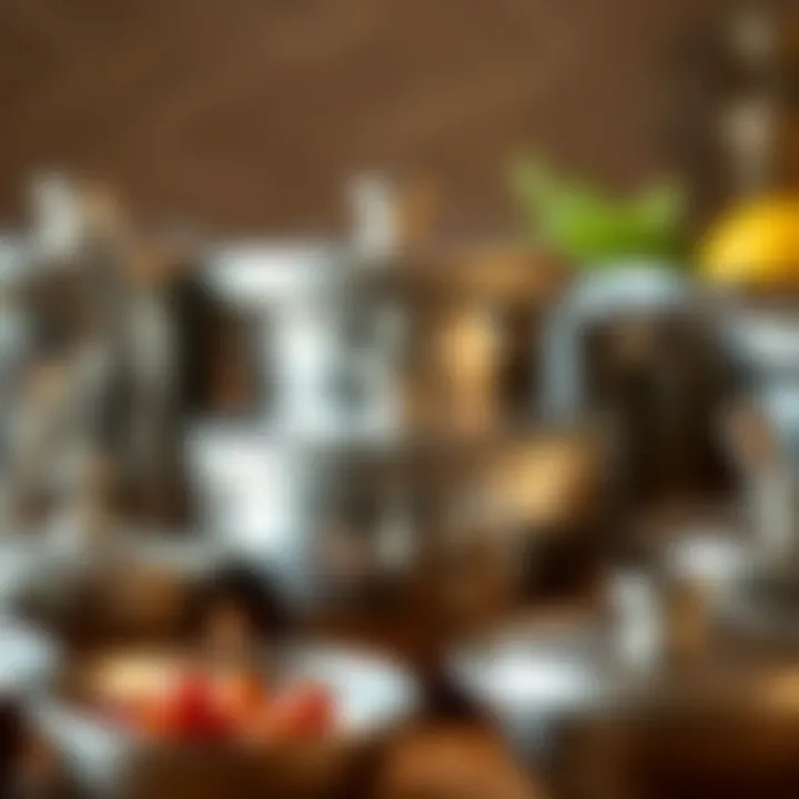 Diverse Sizes of Metal Bowls Variety of metal bowl sizes arranged aesthetically