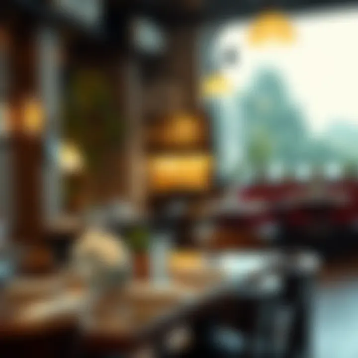 A cozy dining space highlighting local restaurants