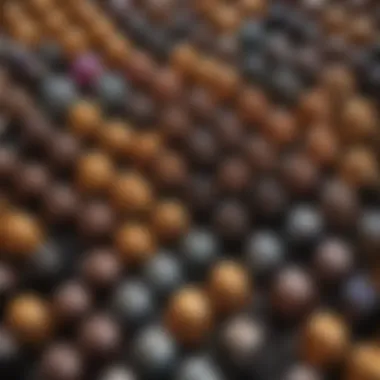 Variety of Nespresso Coffee Capsules Close-up of Nespresso coffee capsules showcasing variety