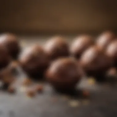 An elegant arrangement of chocolate truffles that are both nut and egg free.