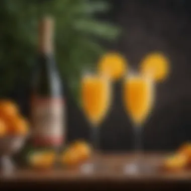 History of mimosa illustrated through vintage posters
