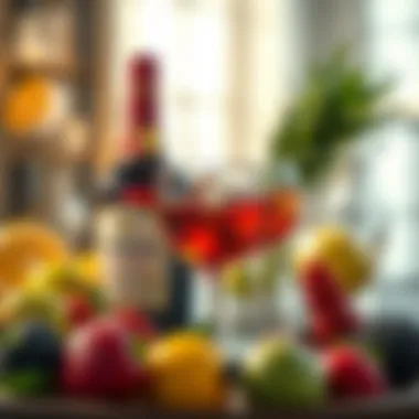 Fresh Fruits and Hennessy Complementation Fruits and Hennessy pairing
