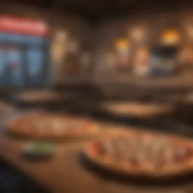 An inviting pizza restaurant ambiance