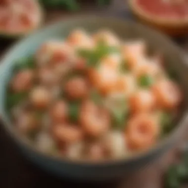 Refreshing Pomelo Salad A refreshing pomelo salad served in a stylish bowl