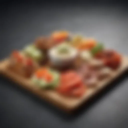 A platter showcasing an array of gourmet starters