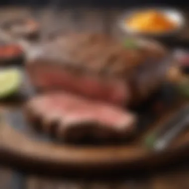 A perfectly grilled steak seasoned with sizzler spices