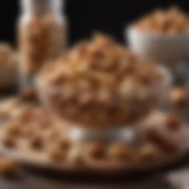 A beautifully plated dish featuring soft nuts as a key ingredient.