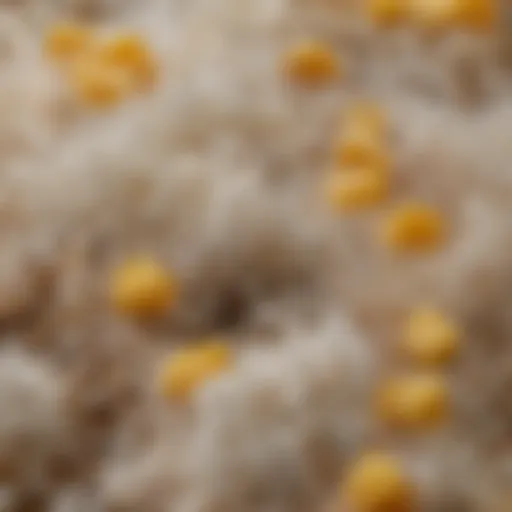 A close-up view of spindrift ingredients highlighting their textures and colors