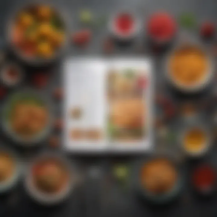 Illustration of a balanced meal plan