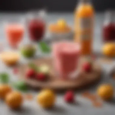 Ingredients for Sweet Tart Drinks Artfully arranged ingredients for sweet tart drinks