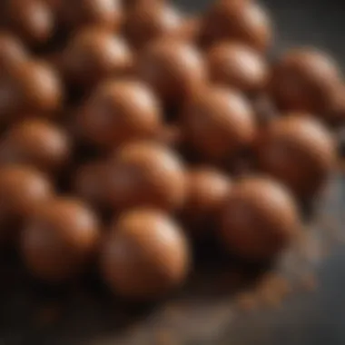 Ingredients of Tamarind Balls Close-up of tamarind balls highlighting their unique ingredients
