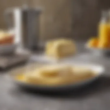 Modern Innovation in Kitchenware Stylish butter dish with digital temperature display