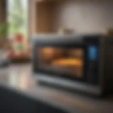 User interface of Alexa Smart Oven with smart features